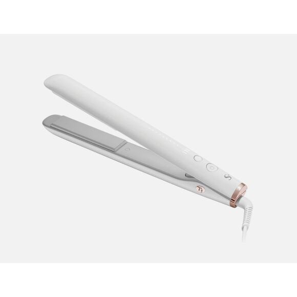 T3‎ SinglePass Luxe Professional 1 Inch Flat Iron White Gold - Picture 1 of 7